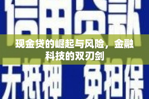 乐亭现金贷的崛起与风险，金融科技的双刃剑