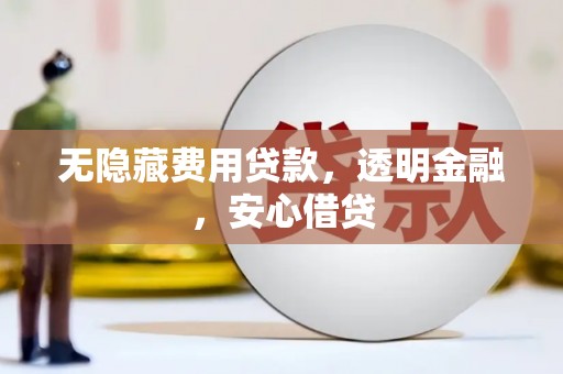 连南无隐藏费用贷款，透明金融，安心借贷