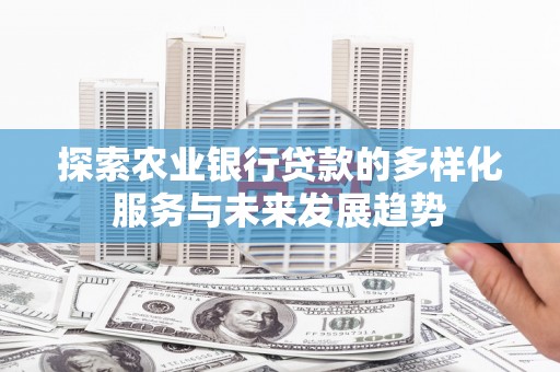 郧西探索农业银行贷款的多样化服务与未来发展趋势