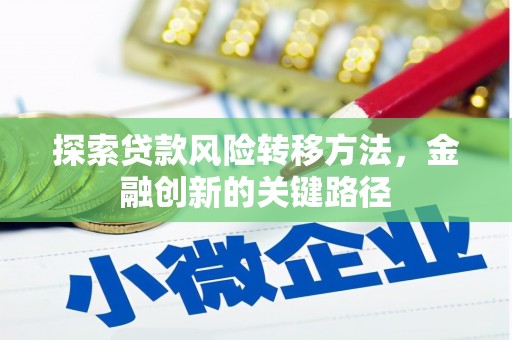 普兰店探索贷款风险转移方法，金融创新的关键路径