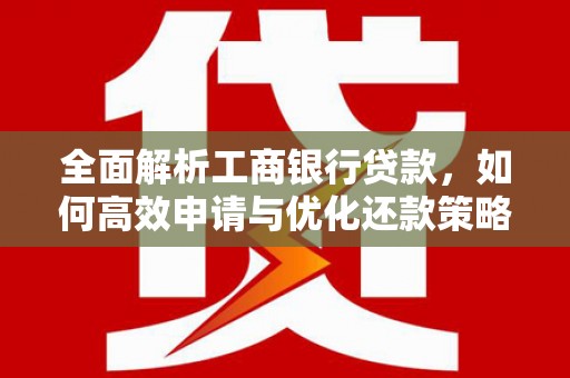 津南全面解析工商银行贷款，如何高效申请与优化还款策略