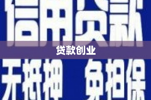 禹会贷款创业