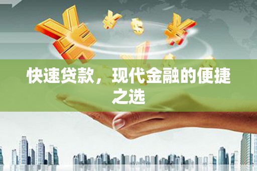 理县快速贷款，现代金融的便捷之选