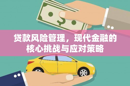 细河贷款风险管理，现代金融的核心挑战与应对策略